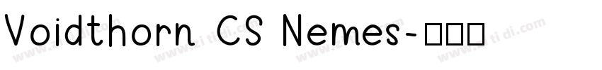 Voidthorn CS Nemes字体转换